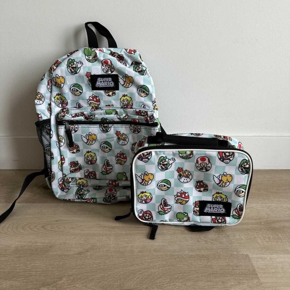 Old Navy Mario Backpack and Lunch Bag